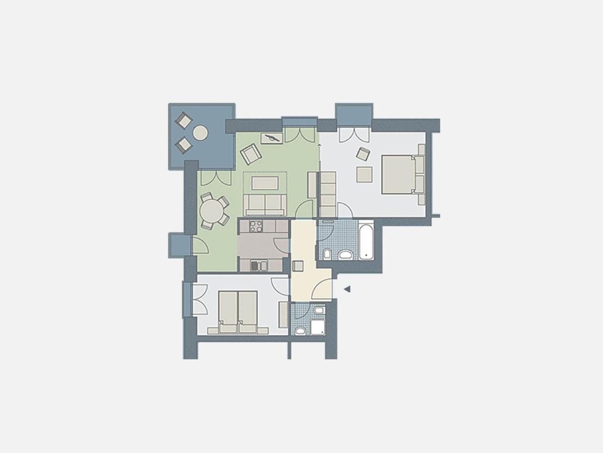 Kaiservillen Heringsdorf - Ferienwohnung Mit 2 Schlafzimmern Und Balkon D213 ภายนอก รูปภาพ